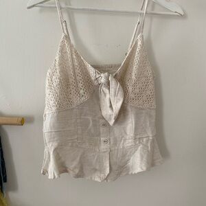 Cottage Core Boho Style Lace Blouse Size Small NWOT